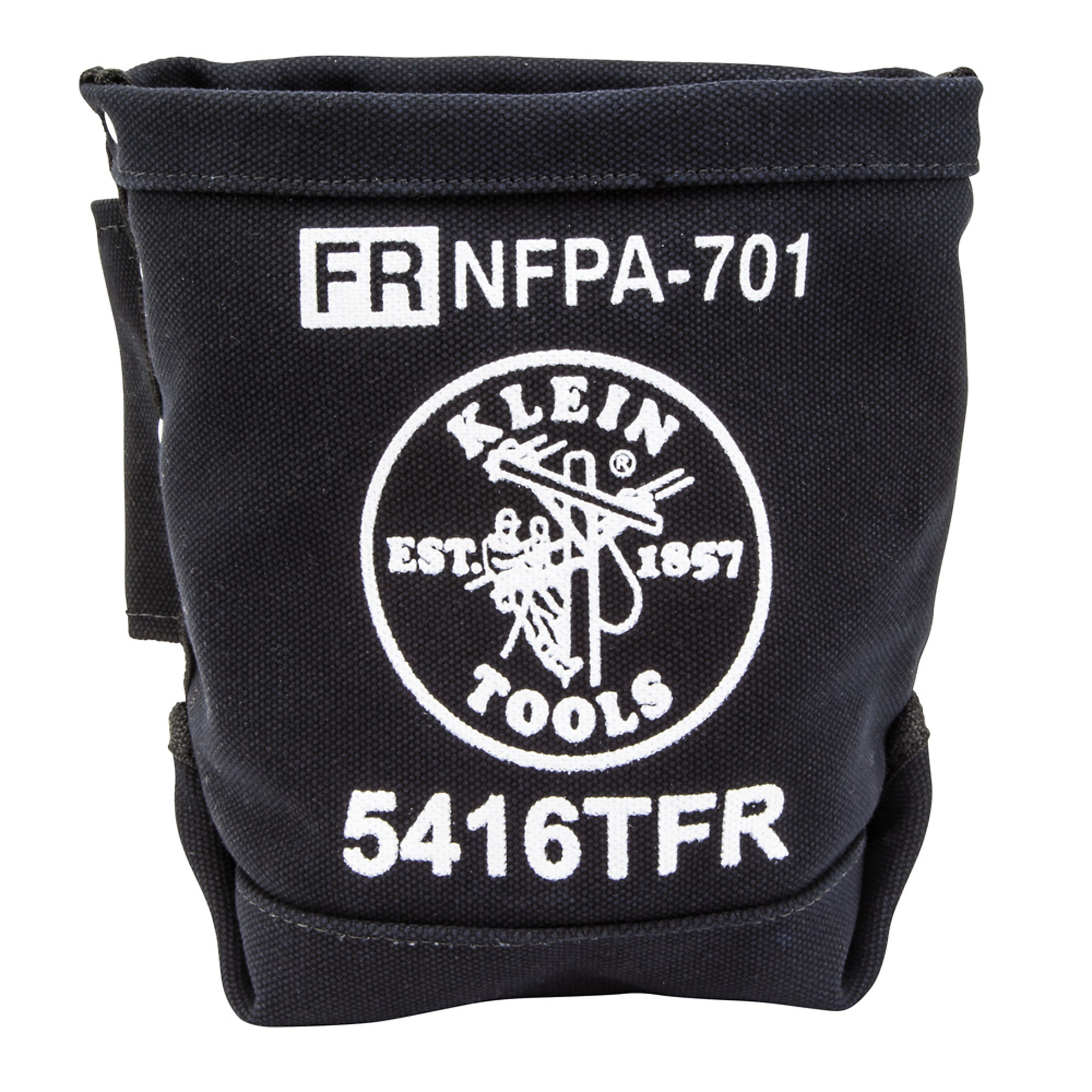 Klein Tools, Flame Resistant Bolt Bag, Canvas, 5 x 10 x 9in., Color Black, Pockets (qty.) 0 Material Canvas, Model# 5416TFR